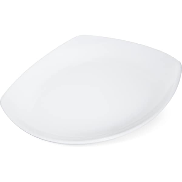Carlisle Foodservice Upturned Corner Sq. Plate, 7.75", Wht, PK48 - 4330802
