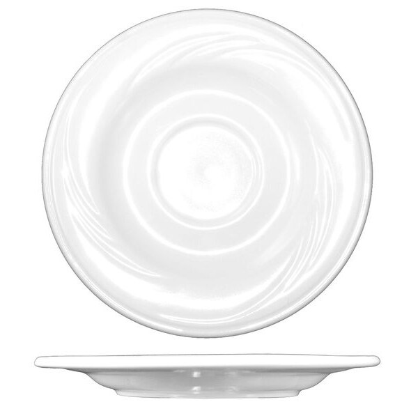 Iti Saucer, 5-7/8", Ceramic Bright White PK36 - AM-2