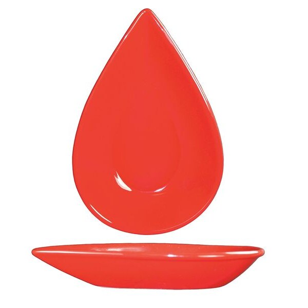 Iti Fruit Dish, 3-1/2 oz., Ceramic Red PK48 - FAW-55-CR