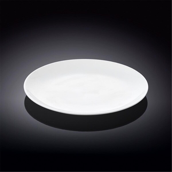 Wilmax 7 in. Rolled Rim Dessert Plate, White, 72PK - WL-991012 / A