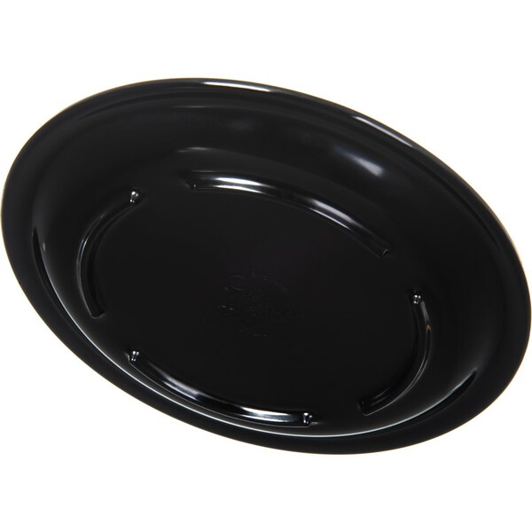 Carlisle Foodservice Melamine Sandwich Plate, 7.25", Blk, PK48 - KL20103