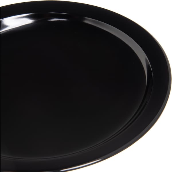 Carlisle Foodservice Melamine Sandwich Plate, 7.25", Blk, PK48 - KL20103