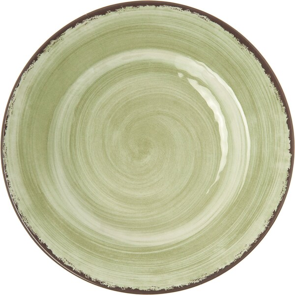 Carlisle Foodservice Melamine Salad Plate, 9", Jade, PK12 - 5400246