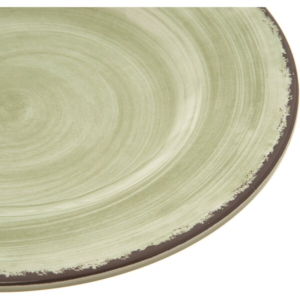 Carlisle Foodservice Melamine Salad Plate, 9", Jade, PK12 - 5400246