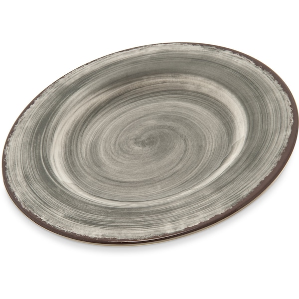 Carlisle Foodservice Melamine Salad Plate, 9", Smoke, PK12 - 5400218