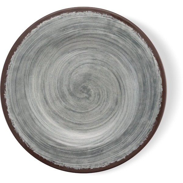 Carlisle Foodservice Melamine Salad Plate, 9", Smoke, PK12 - 5400218