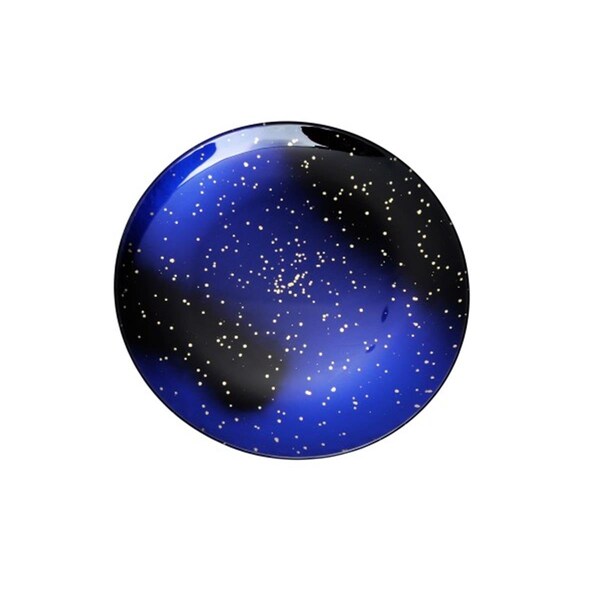 Classic Touch Decor Classic Touch  Midnight Chargers with Gold Sparkles, Blue - Set of 4 - CC1070