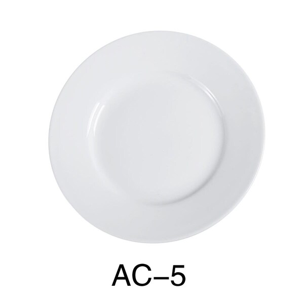 Cocinando 5.5 in. ABCO Bread Plate - Porcelain, Super White, 36PK - CO4244016