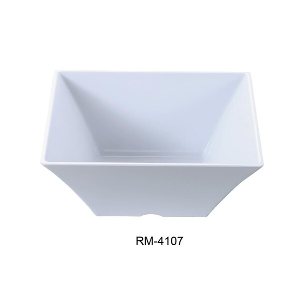 Yanco Rome 7.5 in. Square Bowl, White - 48 oz, 24PK - RM-4107