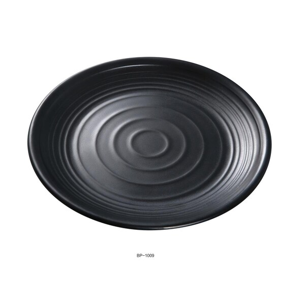 Yanco Black Pearl-1 Round Plate, Black, 9 in., 24PK - BP-1009