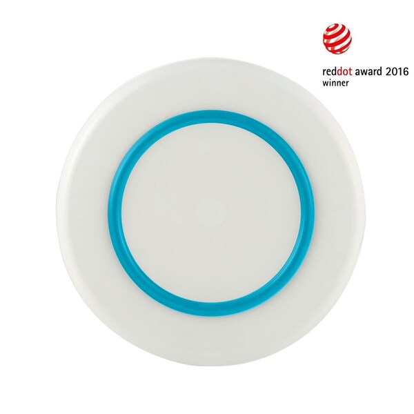 Sorona PALM  White Large Plate - Vivid Blue Nonslip Base, 2PK - PM952