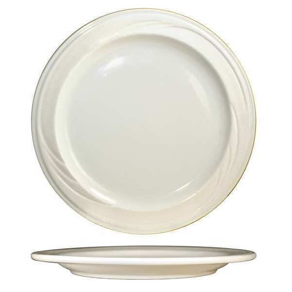 Iti Plate, 6-1/4", Ceramic American White PK36 - Y-6