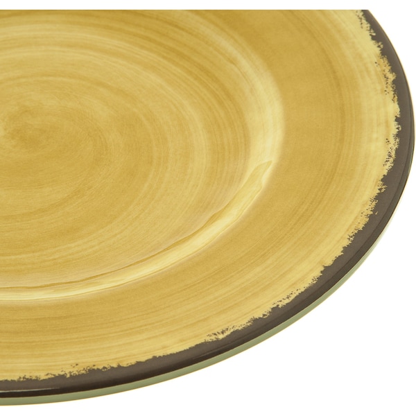 Carlisle Foodservice Melamine Salad Plate, 9", Amber, PK12 - 5400213