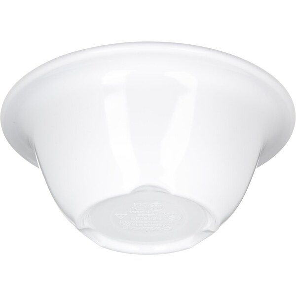 Carlisle Foodservice Melamine Rim Nappie Bowl, 10 oz., Wht, PK24 - 3303802