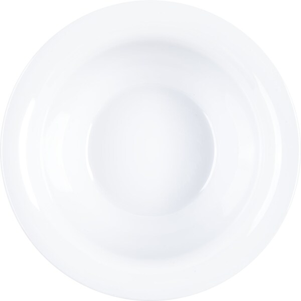 Carlisle Foodservice Melamine Rim Nappie Bowl, 10 oz., Wht, PK24 - 3303802