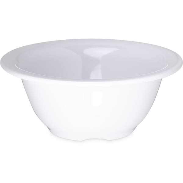 Carlisle Foodservice Melamine Rim Nappie Bowl, 10 oz., Wht, PK24 - 3303802