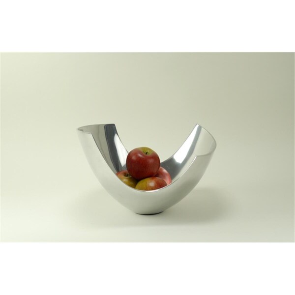 Modern Day Accents Alum Abstract Bowl - 3505
