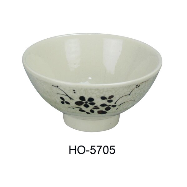 Yanco 4.75 in. 10 oz Honda Rice Bowl - Melamine, Multi Color, 60PK - HO-5705