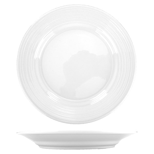 Iti Plate, 7 1/4" Dia, Bright White, PK36 - MZ-7