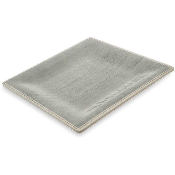 Carlisle Foodservice Melamine Sq. Salad Plate, 8.5", Smk, PK12 - 6402318