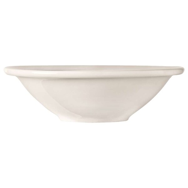 World Tableware Rolled Edge 6.375" 10oz. Undecorated Bright White Grapefruit Bowl, PK36 - 840-320-020