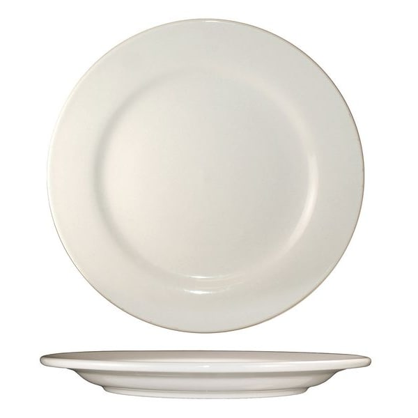 Iti Plate, 8-1/4", Ceramic American White PK36 - RO-22