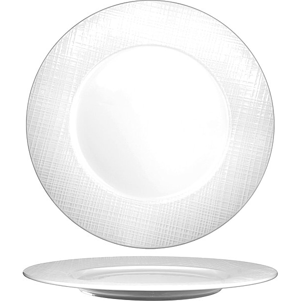 Iti Plate, 8 3/8" Dia, Bright White, PK24 - DR-22