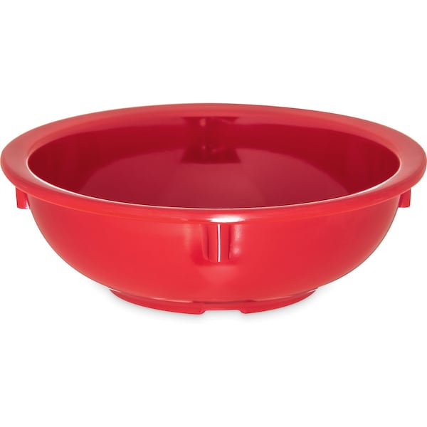 Carlisle Foodservice Melamine Nappie Bowl, 10 oz., Red, PK48 - KL11805