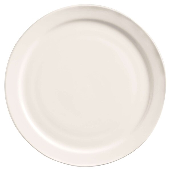 World Tableware Porcelana Rolled Edge 9" Bright White Narrow Rim Plate, PK24 - 840-425N-13