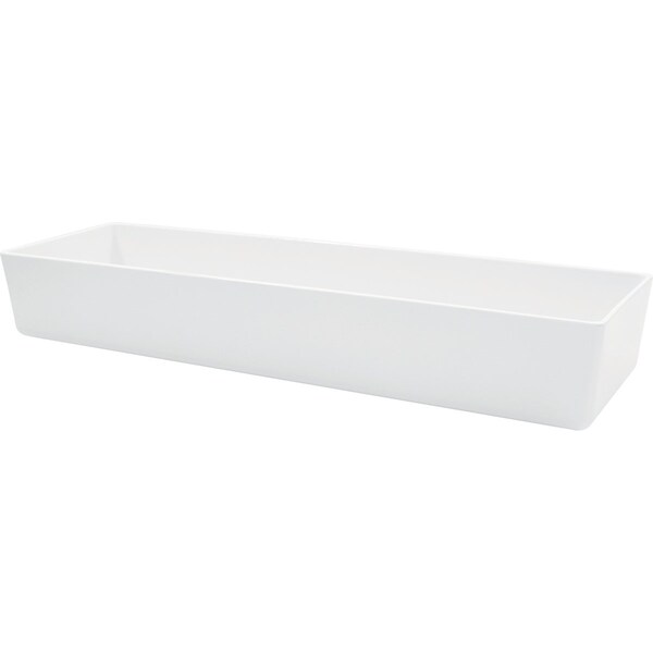 Tablecraft Strgt Bowl, Mel, Nsf, Wht, 20"X6"X3" - M4017WH