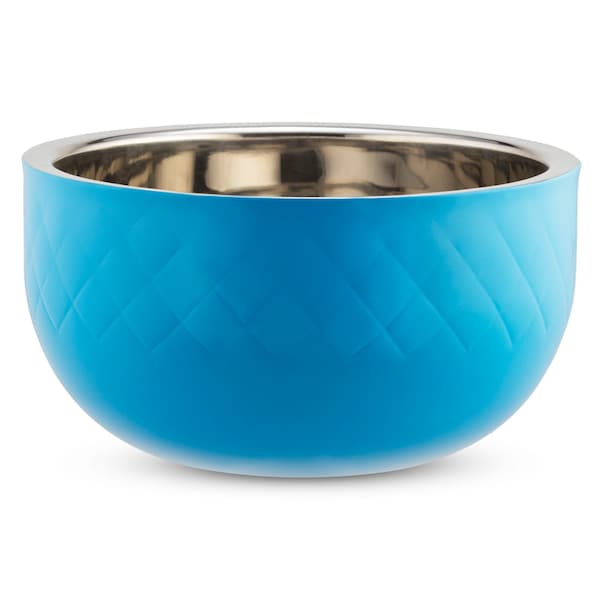Bon Chef Diamond Coll Cold Wave Bowl Inc. Cover   12" Dia X 6 1/2" H  7 Qt - 9316DICARIBBEANBLUE