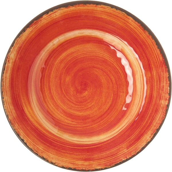 Carlisle Foodservice Melamine Salad Plate, 9", Fireball, PK12 - 5400252