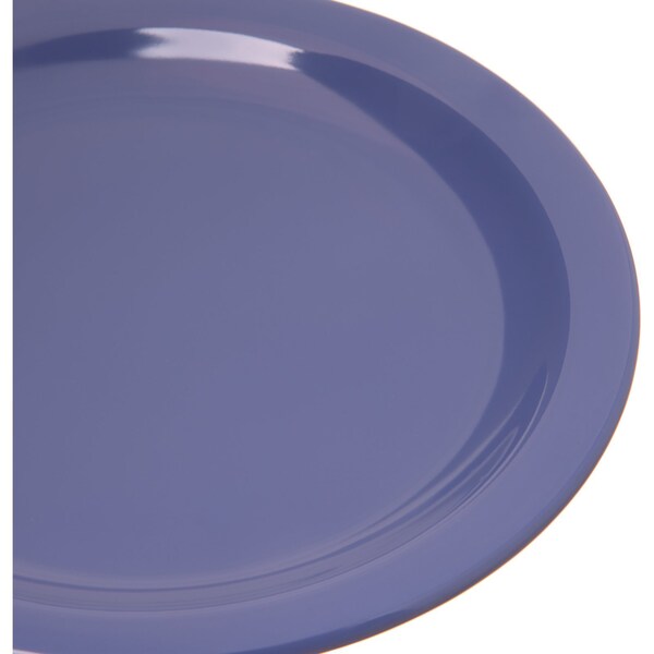 Carlisle Foodservice Melamine Salad Plate, 7.25", Blue, PK48 - 4350314