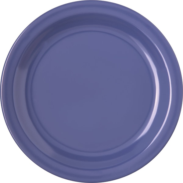 Carlisle Foodservice Melamine Salad Plate, 7.25", Blue, PK48 - 4350314