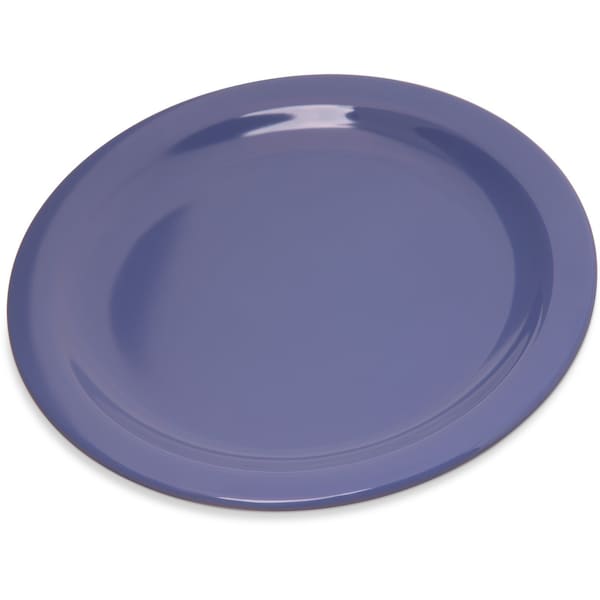 Carlisle Foodservice Melamine Salad Plate, 7.25", Blue, PK48 - 4350314