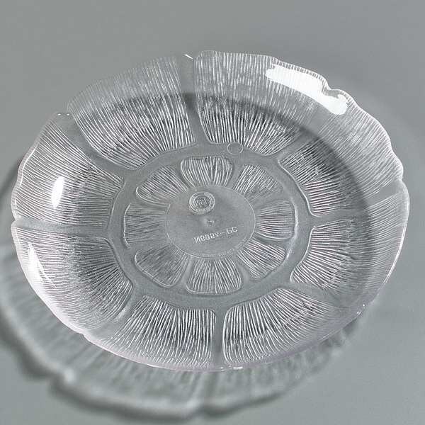 Carlisle Foodservice Plate, 7-11/16", Polycarbonate Clear PK36 - 6954GR07