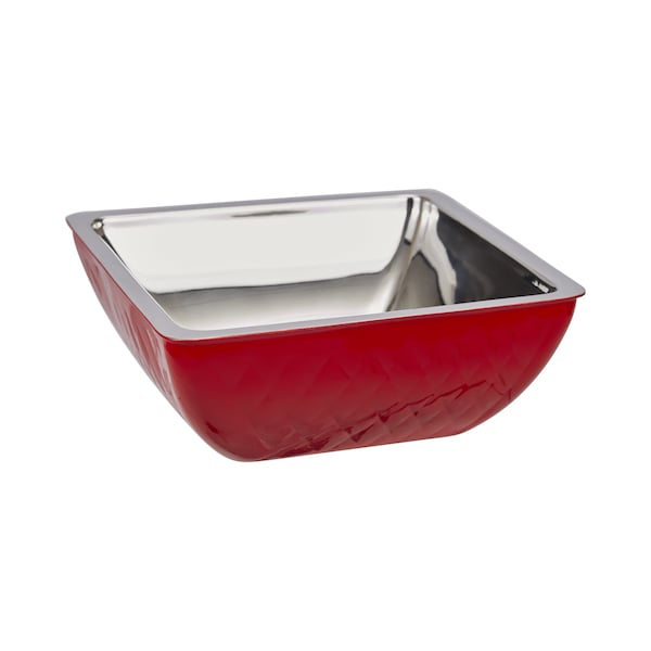 Bon Chef Square Diamond Cold Wave Bowl  10-1/4" X 10-1/4" X 3-7/8" H   3 Qt - 9332DIRED