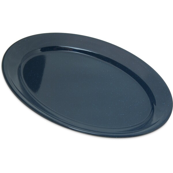 Carlisle Foodservice Mlmn Ovl Platter Tray, 12x8.5, Blue, PK24 - 4356035