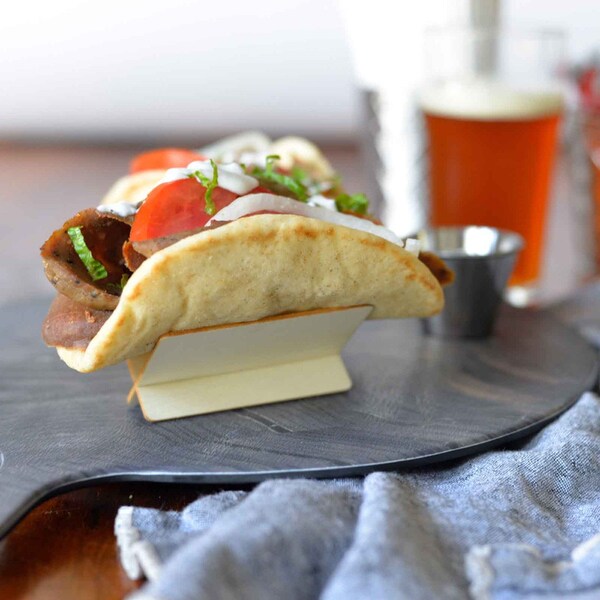 Tablecraft Disposable Taco Taxi, Wood, 3.5x2.5x, PK50 - 10516