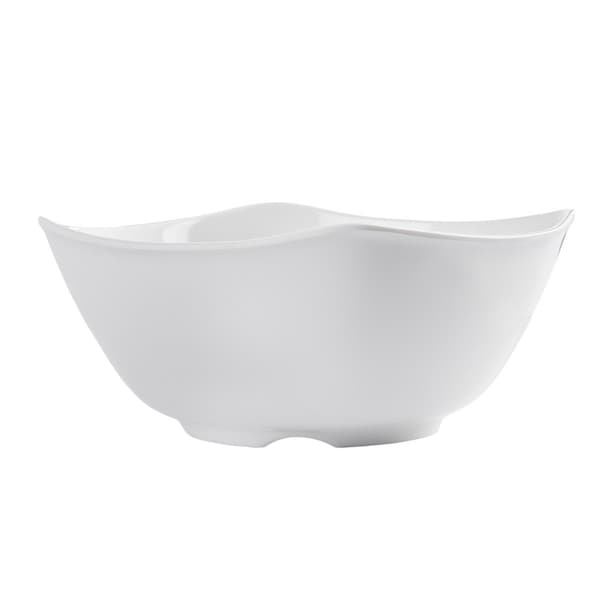 Tablecraft Wavy Melamine Bowl, White, 7" - WB7