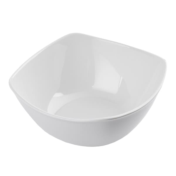 Tablecraft Wavy Melamine Bowl, White, 7" - WB7