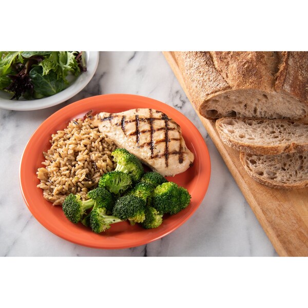 Carlisle Foodservice Melamine Dinner Plate, 9", Orang, PK48 - 4350152