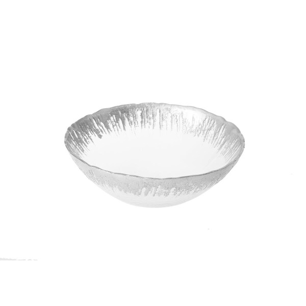 Classic Touch Decor Classic Touch 6.75 in. Individual Bowls with Flashy Silver Design - CB307S