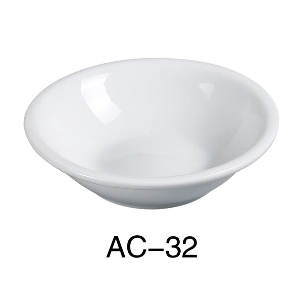 Yanco 4.25 in. 3.5 oz ABCO Fruit Bowl - Porcelain, Super White, 36PK - AC-32