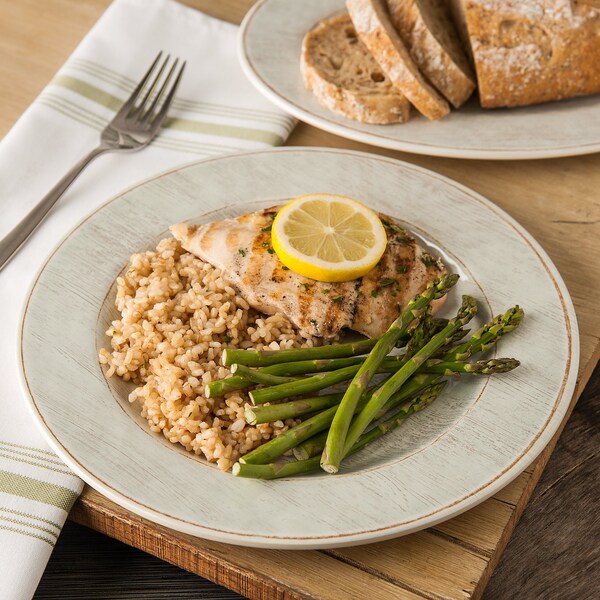 Carlisle Foodservice Melamine Dinner Plate, 11", Buff, PK12 - 6400106