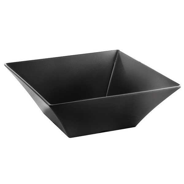 Tablecraft Square Bowl, Frostone, Black, 13-1/4 qt. - BKMB166