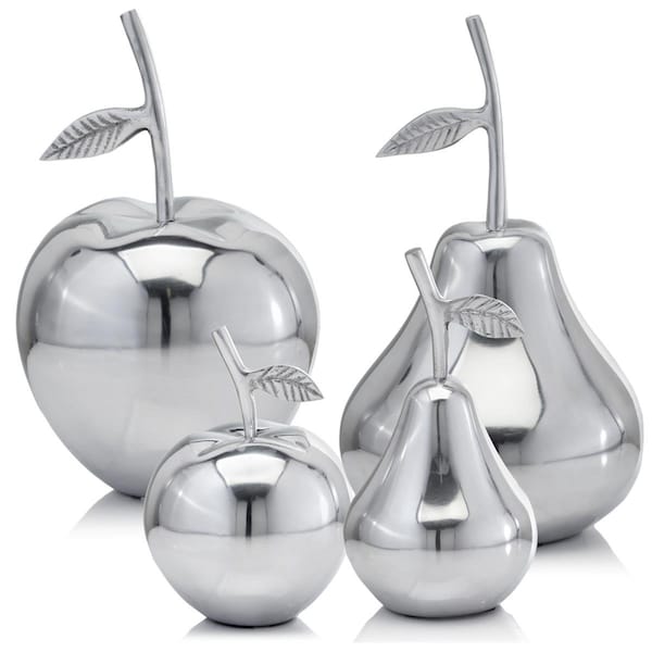 Homeroots 6 x 6 x 11 in. Buffed Peral Polished Pear Bowl - 354622