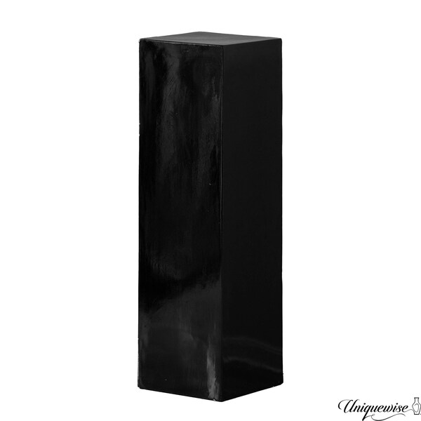 Uniquewise 40-Inch Black Fiberglass Pedestal Backdrop Stand - Stylish Flower or Cake Holder for - QI003858BK-40