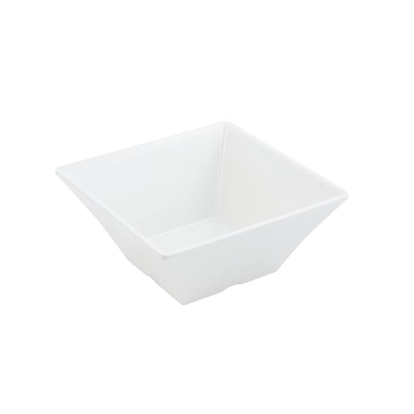 Bon Chef Melamine Square Bowl 8 X 8 X 4  52 Oz / 1.62 Qts - 53500WHITE