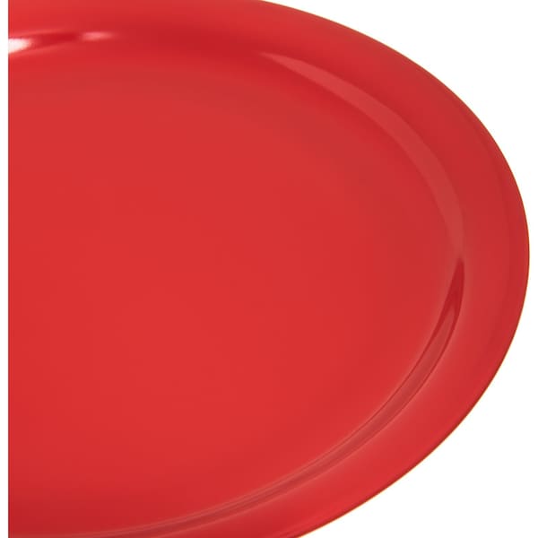 Carlisle Foodservice Melamine Dinner Plate, 9", Red, PK48 - KL20005